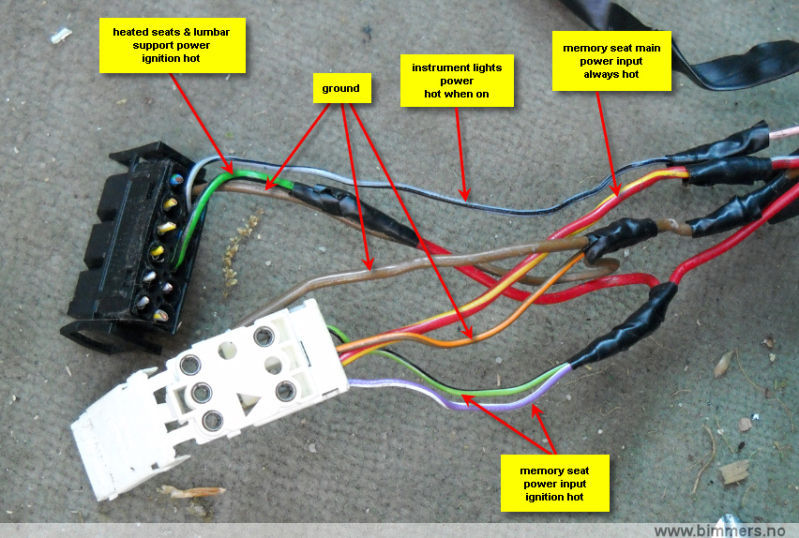 Bmw e36 heated seat wiring #1